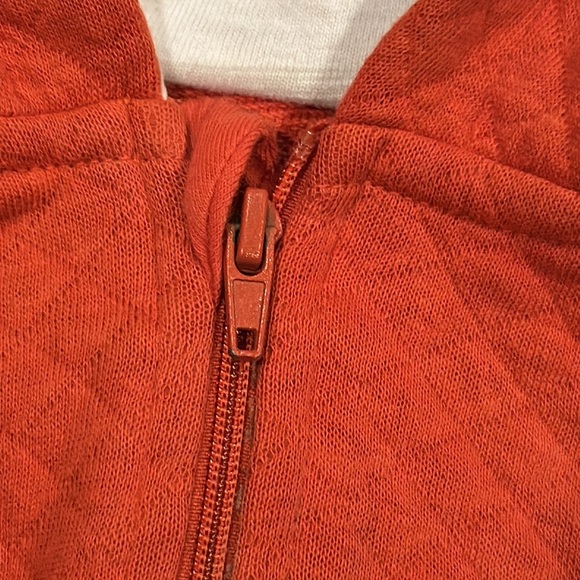 7 for All Mankind • Orange zip up hoodie • 6 - 9 months - Picture 5 of 8